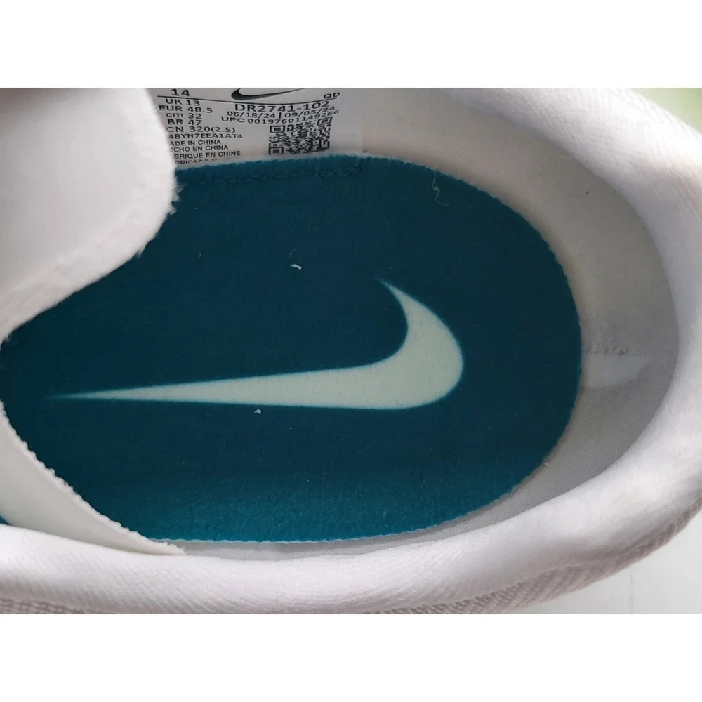 Nike Zoom Ja Fly 4 Sprint Spikes Men 14 White Black‎ Electric Algae DR2741-102